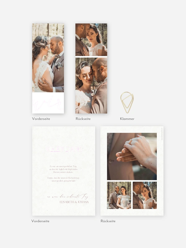 Dankeskarte Hochzeit Liebe