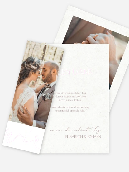 Dankeskarte Hochzeit Liebe