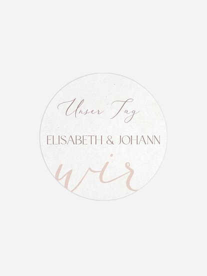 Geschenkaufkleber Hochzeit Liebe
