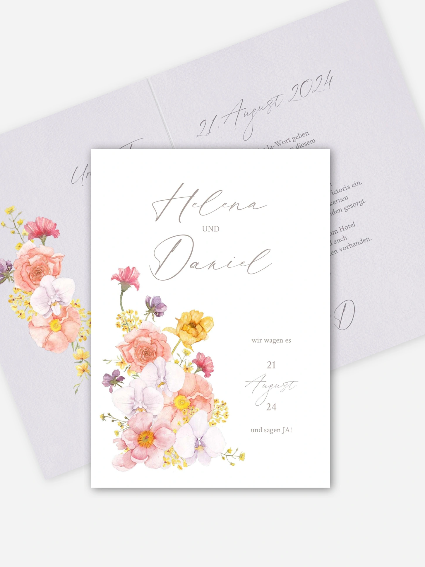 Hochzeitseinladung Orchid Dream