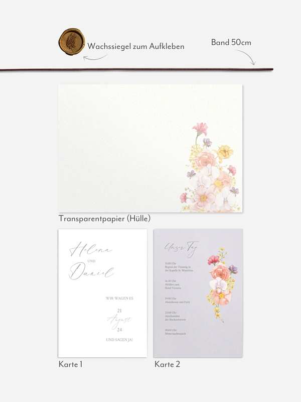 Hochzeitseinladung Orchid Dream