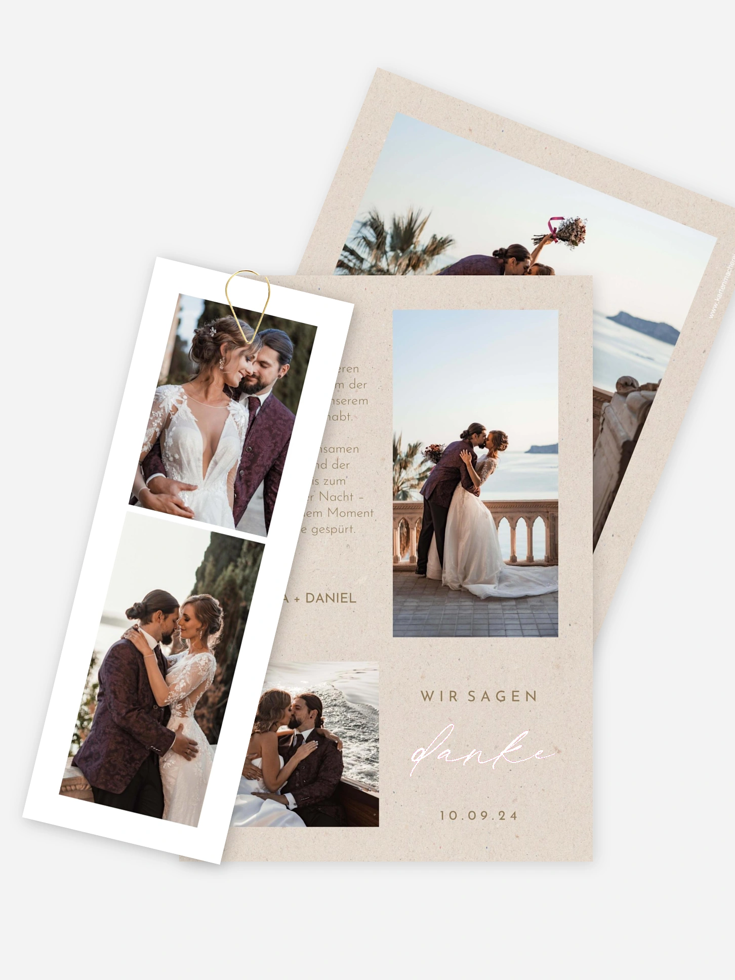 Dankeskarte Hochzeit Modern Love