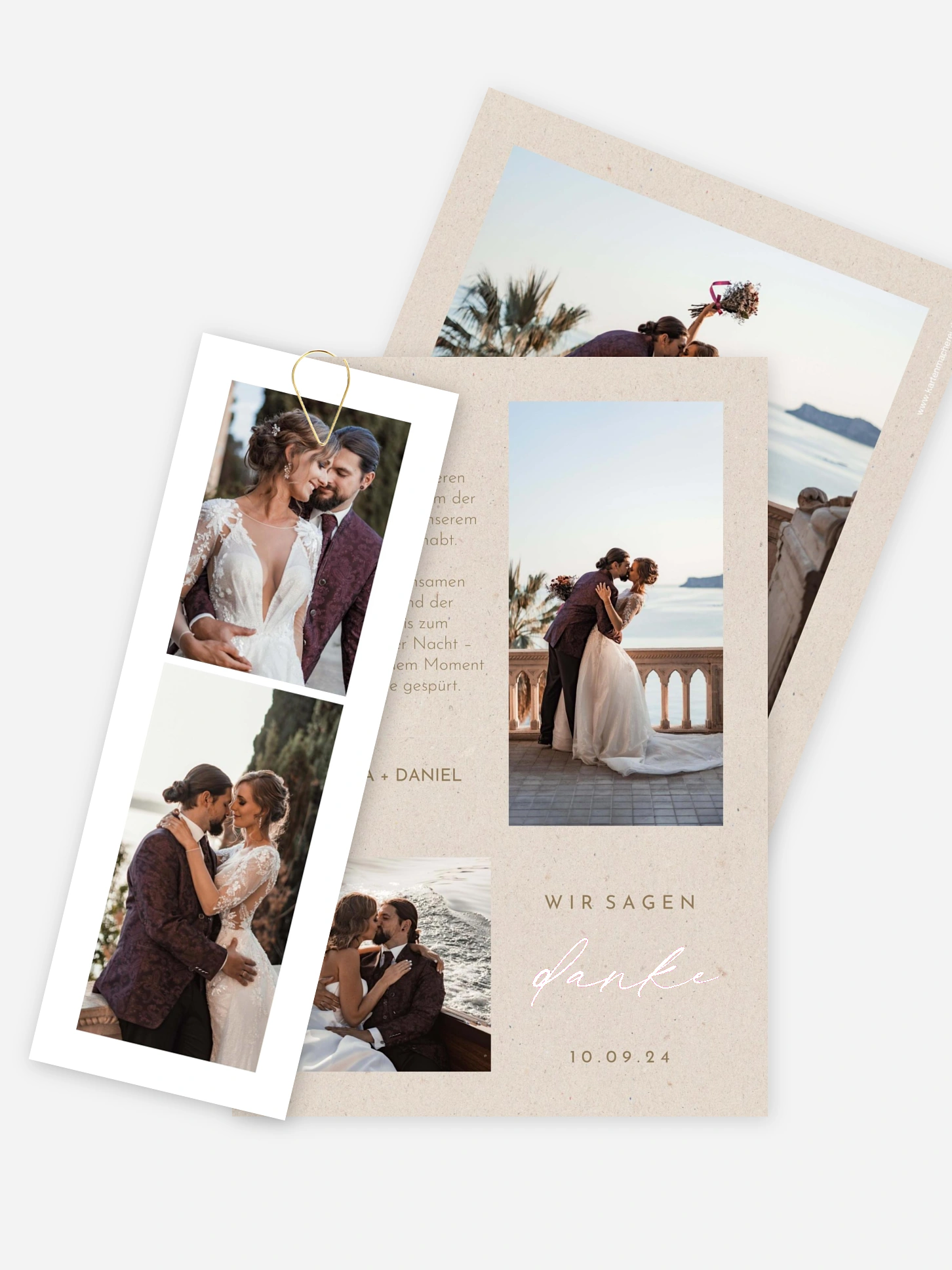 Dankeskarte Hochzeit Modern Love