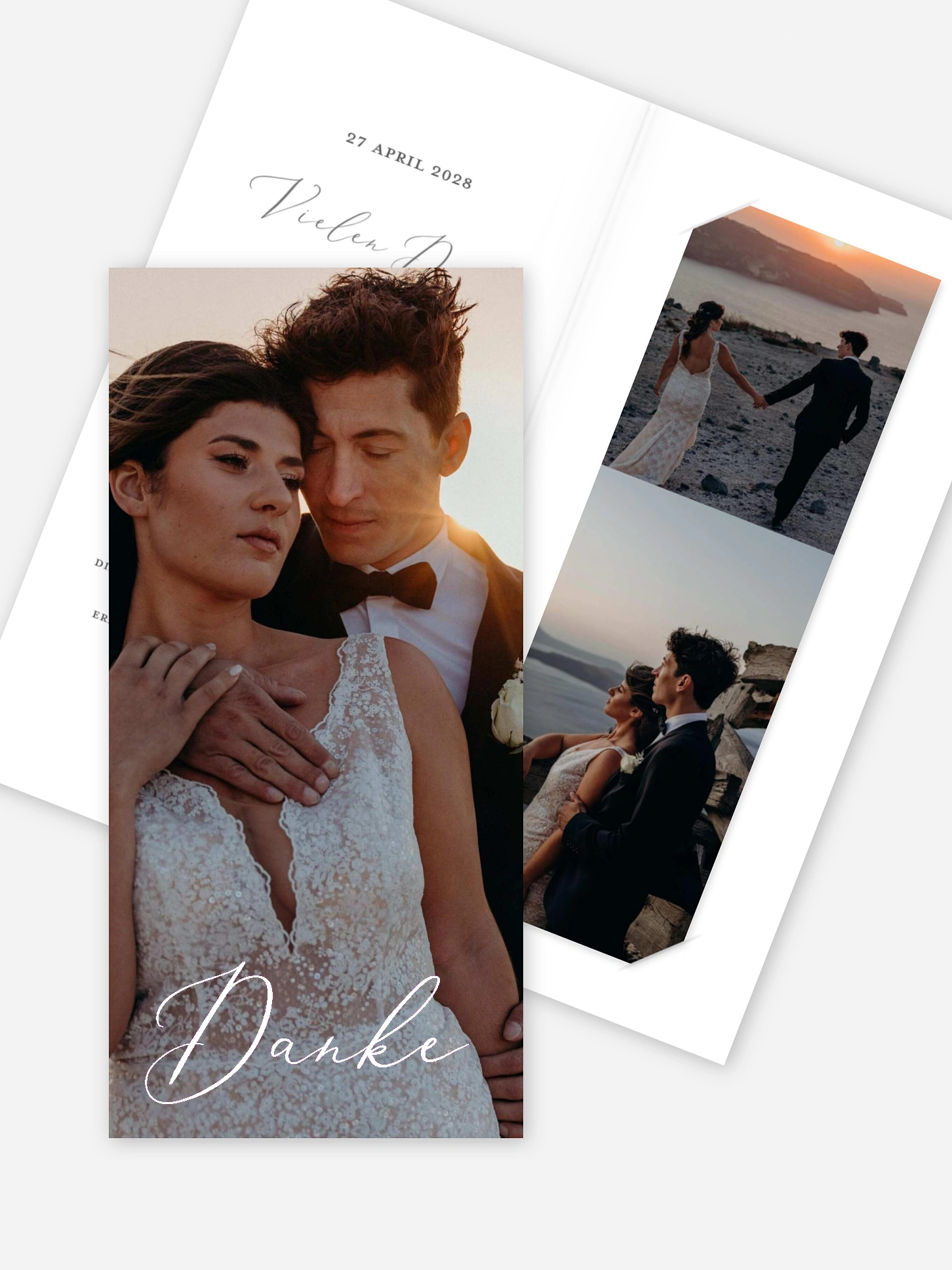 Dankeskarte Hochzeit Lovely Lights