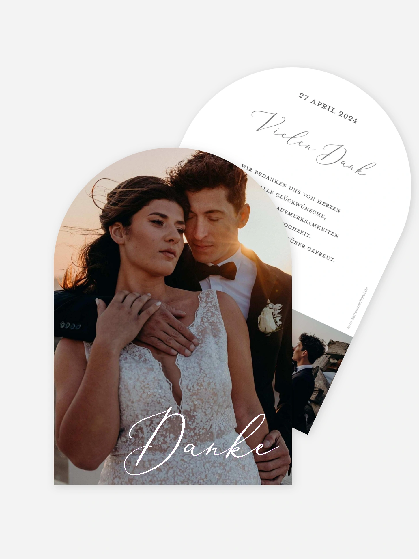 Dankeskarte Hochzeit Lovely Lights