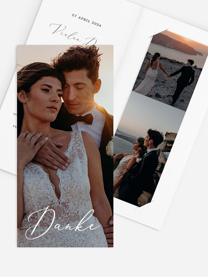 Dankeskarte Hochzeit Lovely Lights