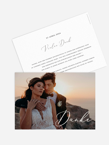 Dankeskarte Hochzeit Lovely Lights