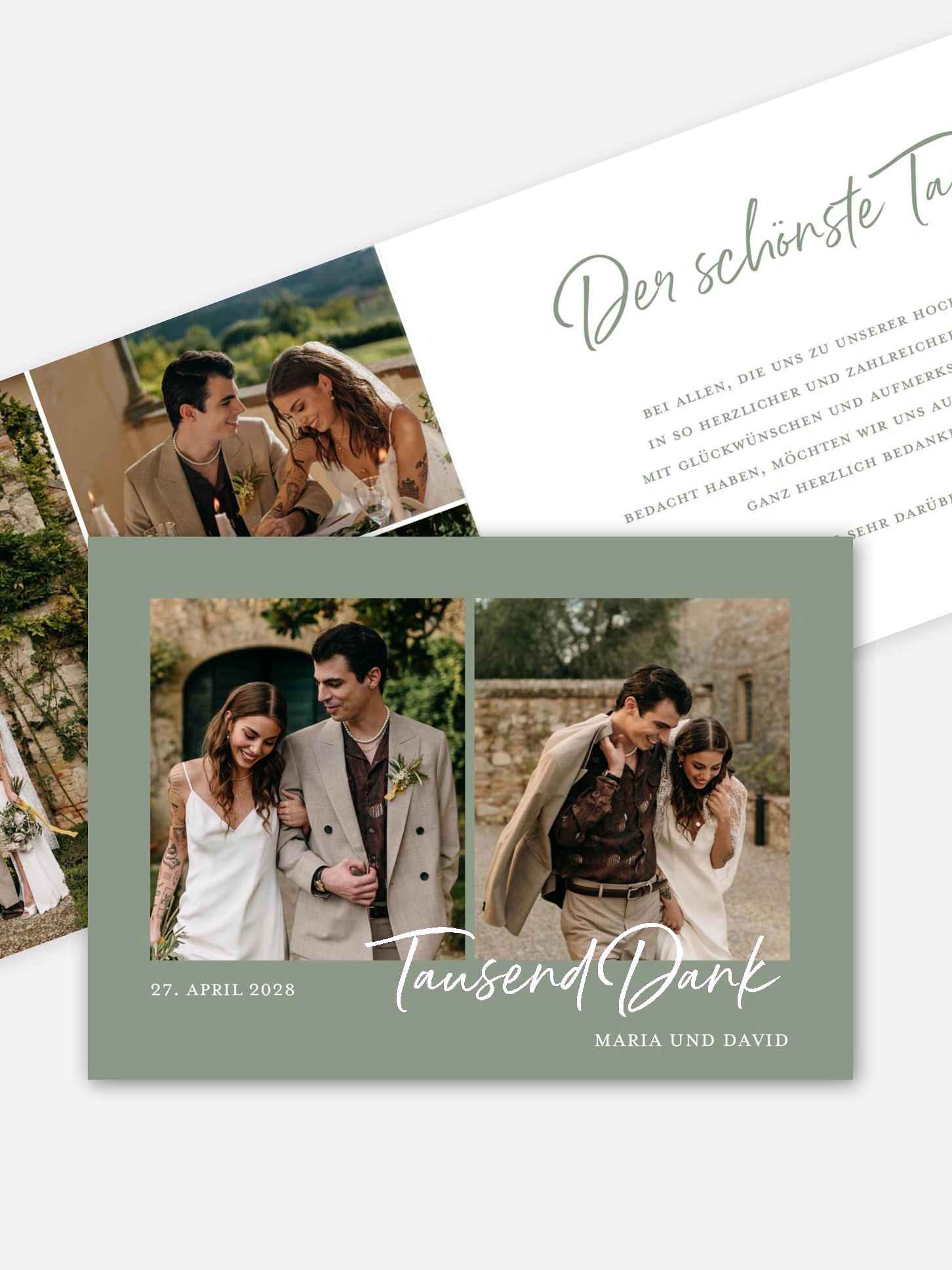Dankeskarte Hochzeit Delightful
