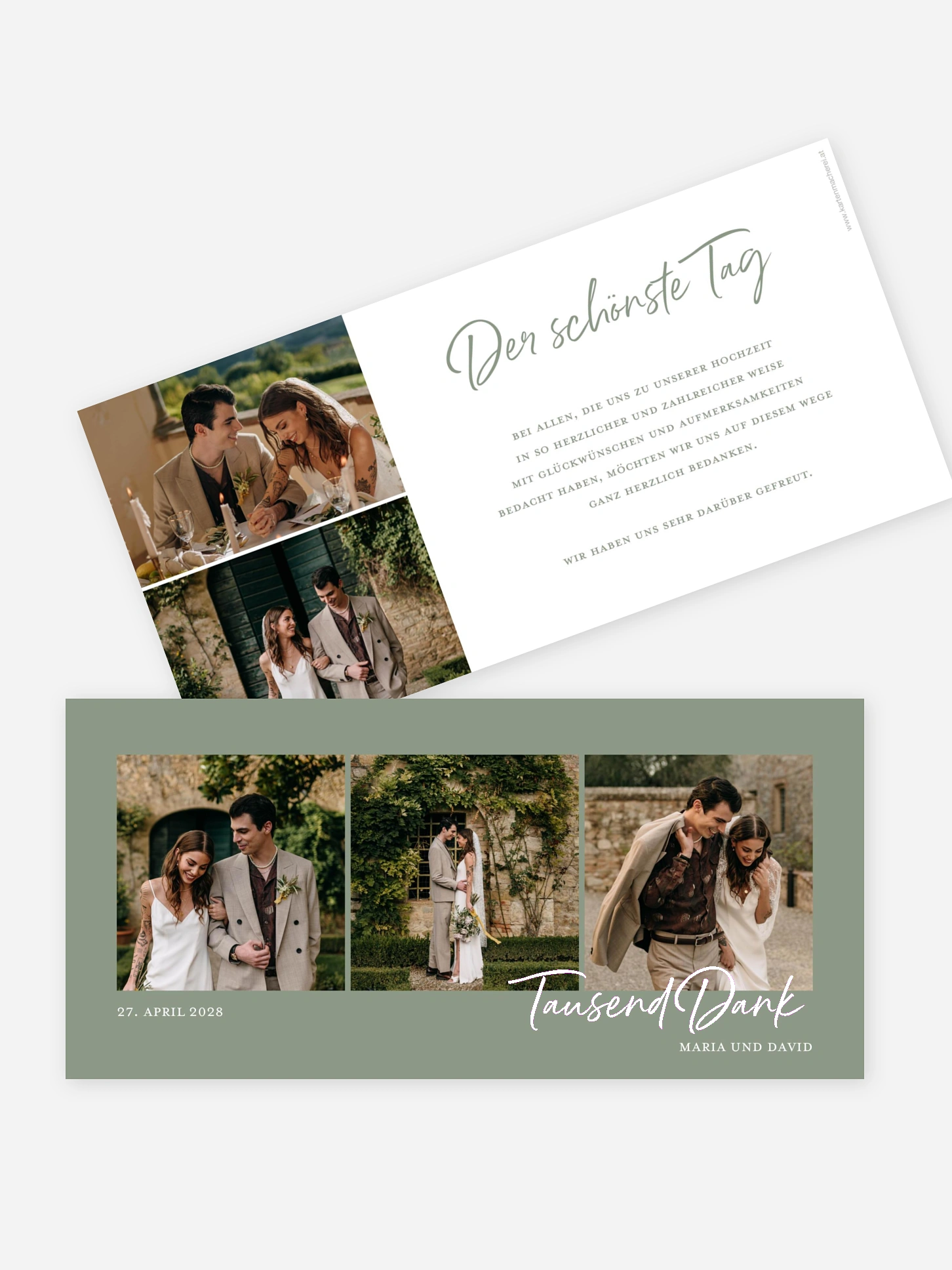 Dankeskarte Hochzeit Delightful