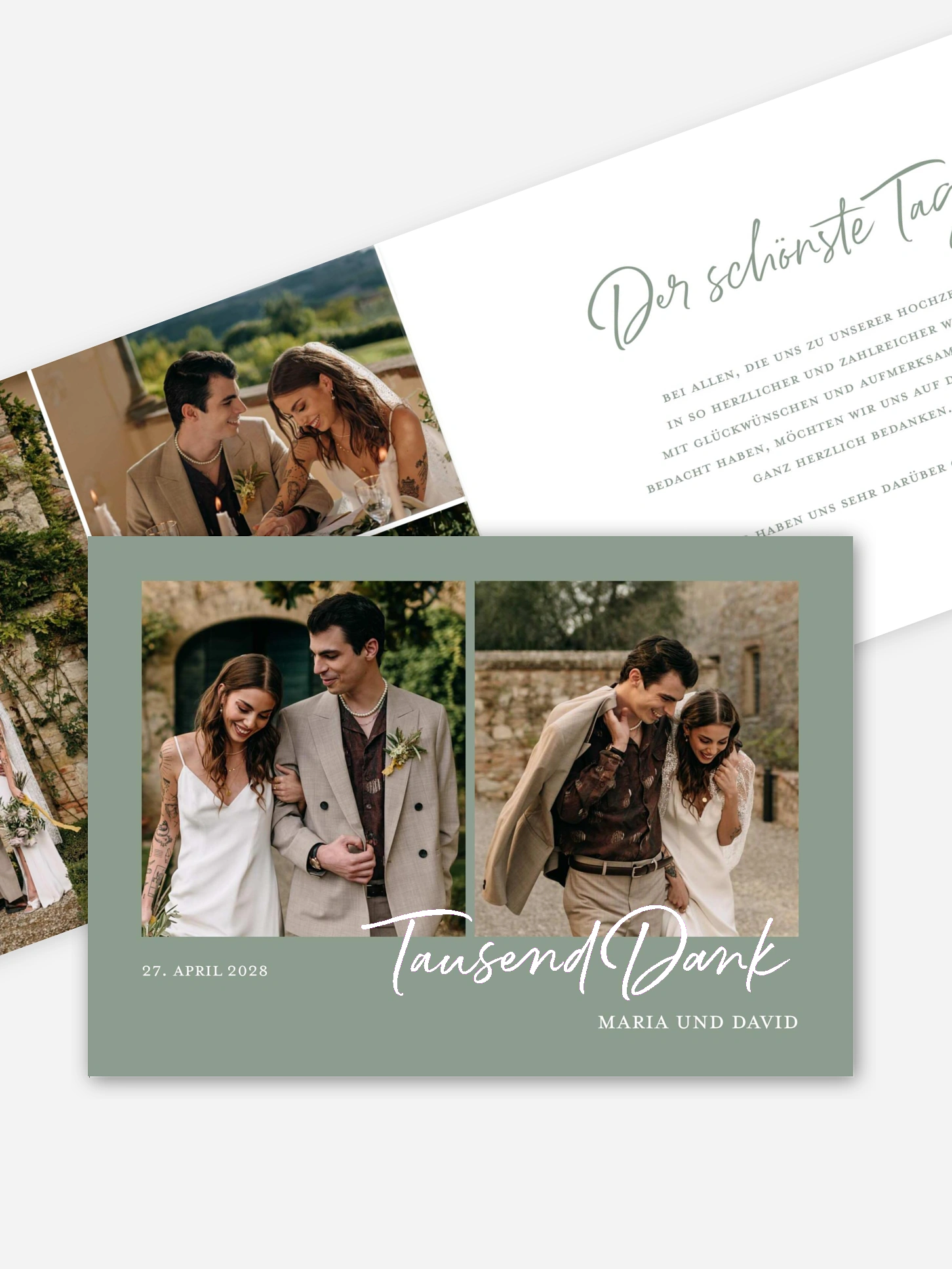 Dankeskarte Hochzeit Delightful