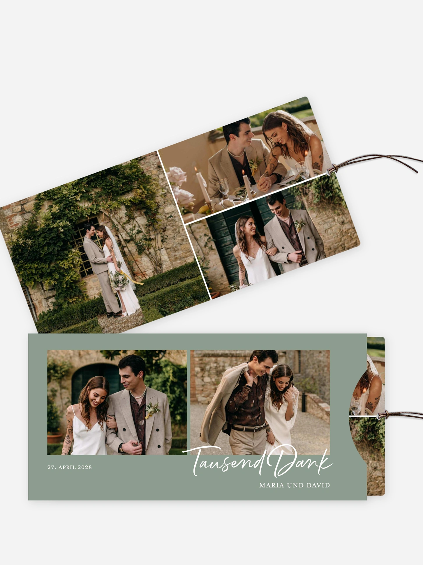 Dankeskarte Hochzeit Delightful