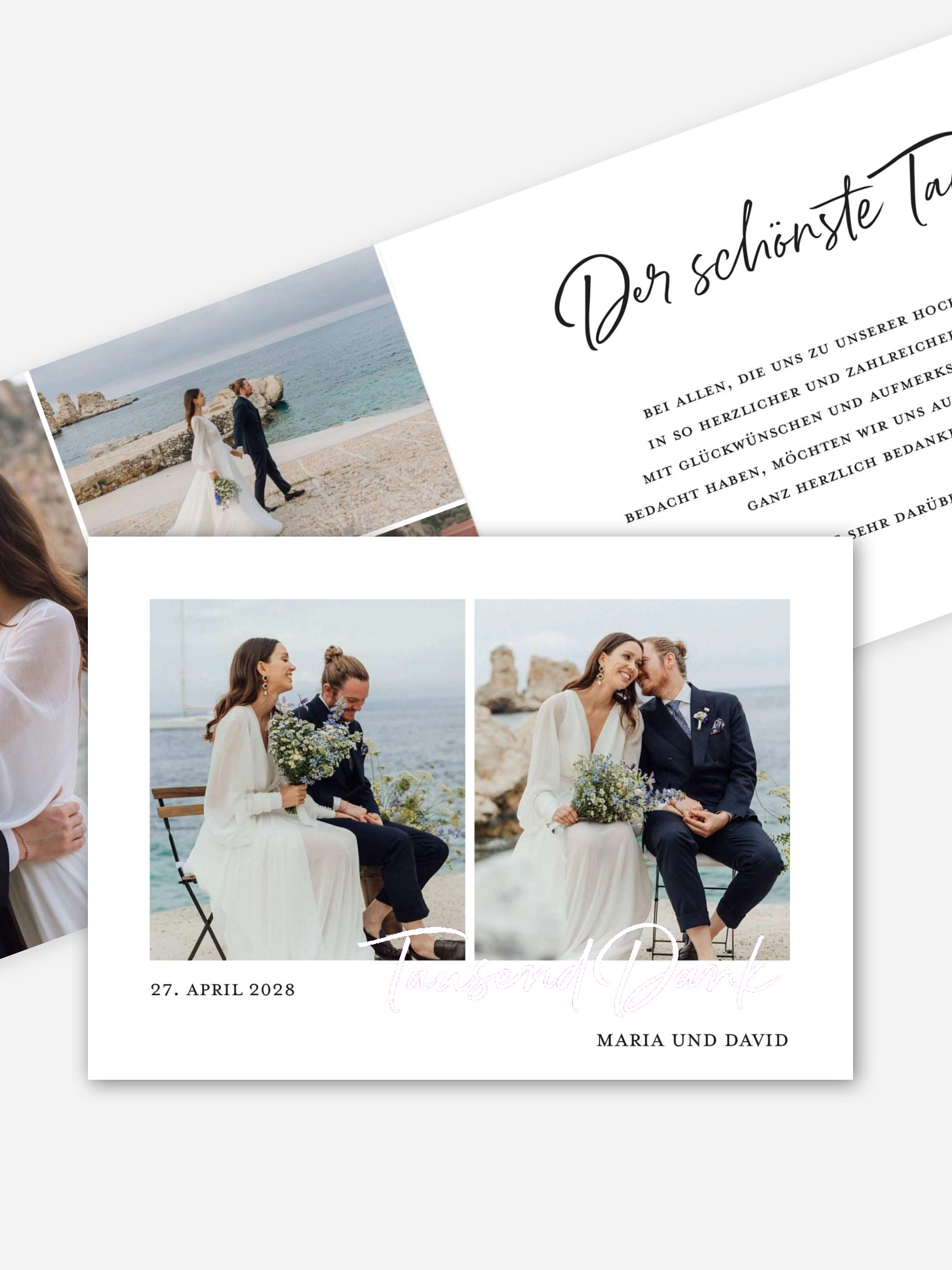 Dankeskarte Hochzeit Delightful