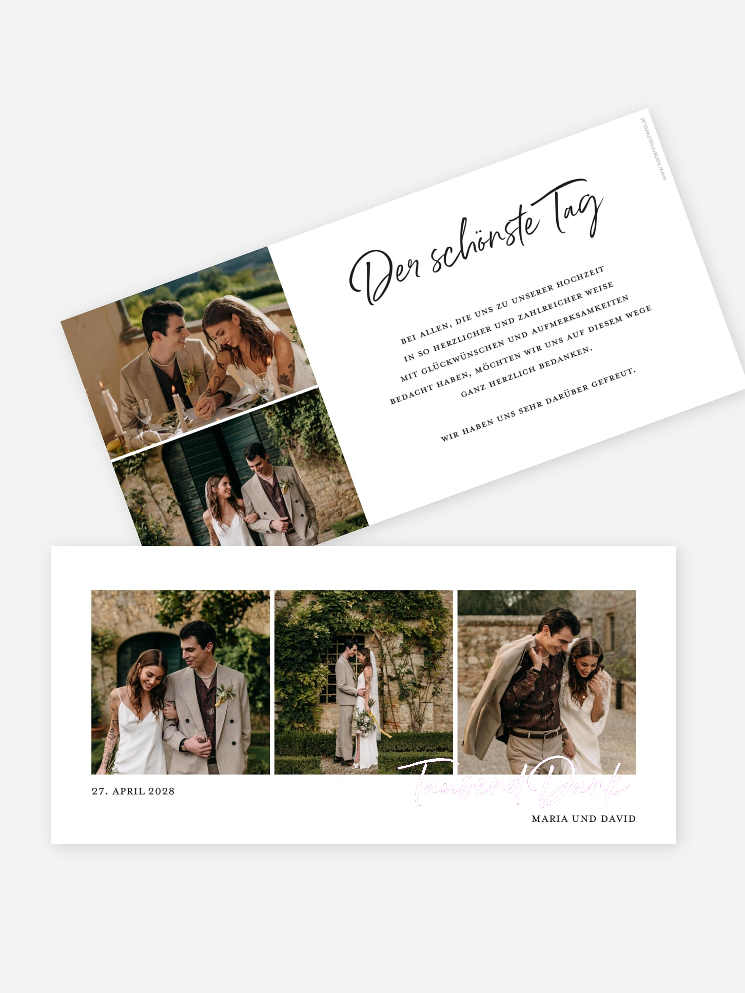 Dankeskarte Hochzeit Delightful