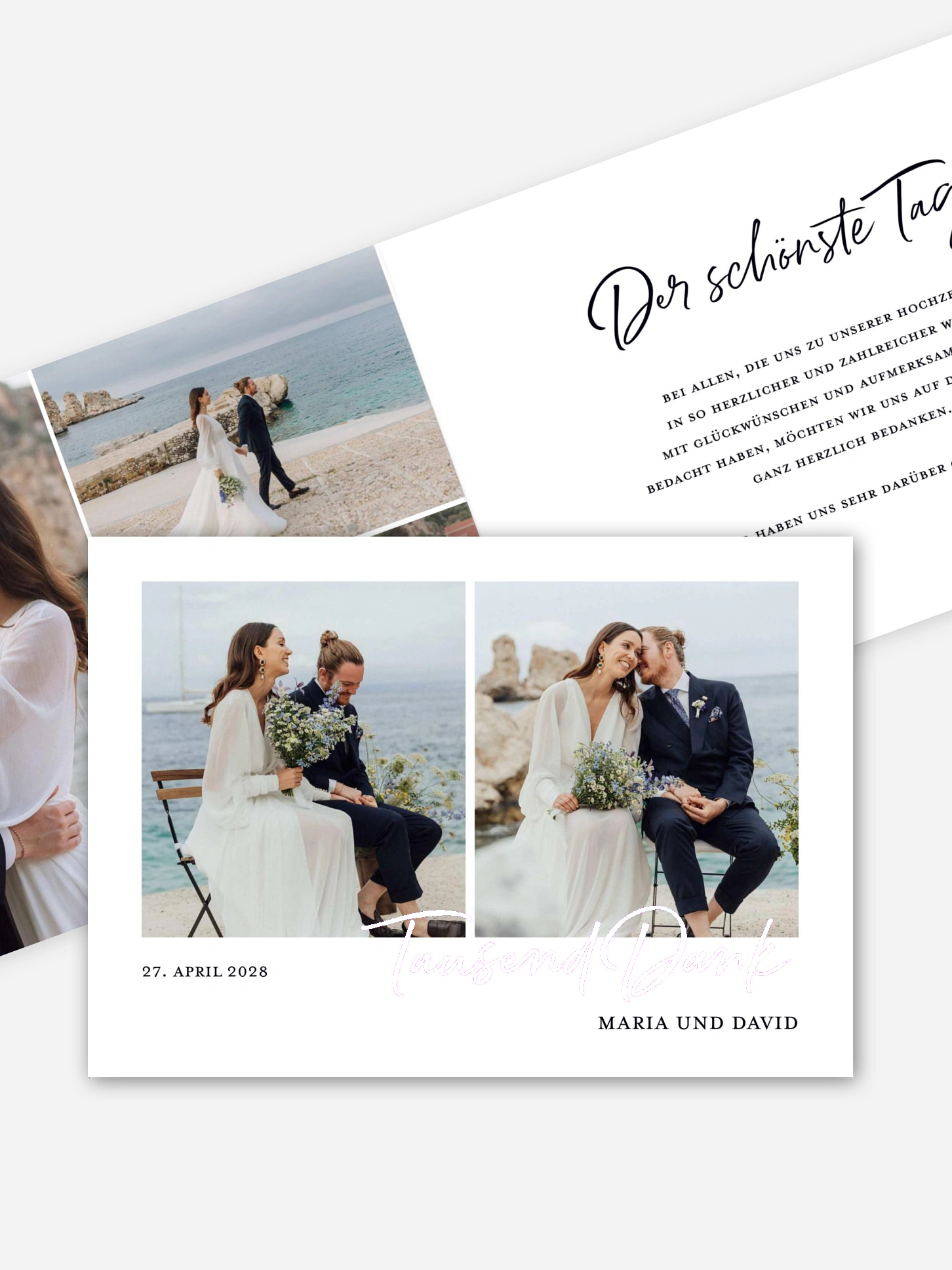 Dankeskarte Hochzeit Delightful