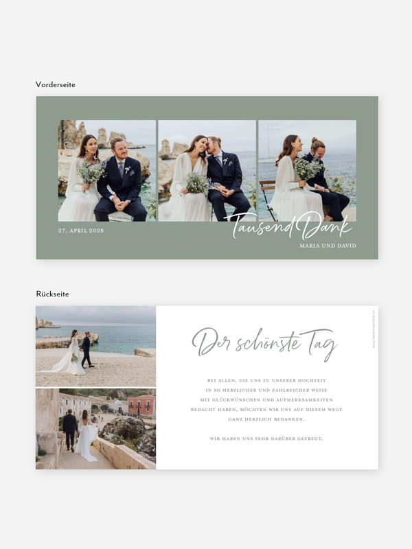 Dankeskarte Hochzeit Delightful