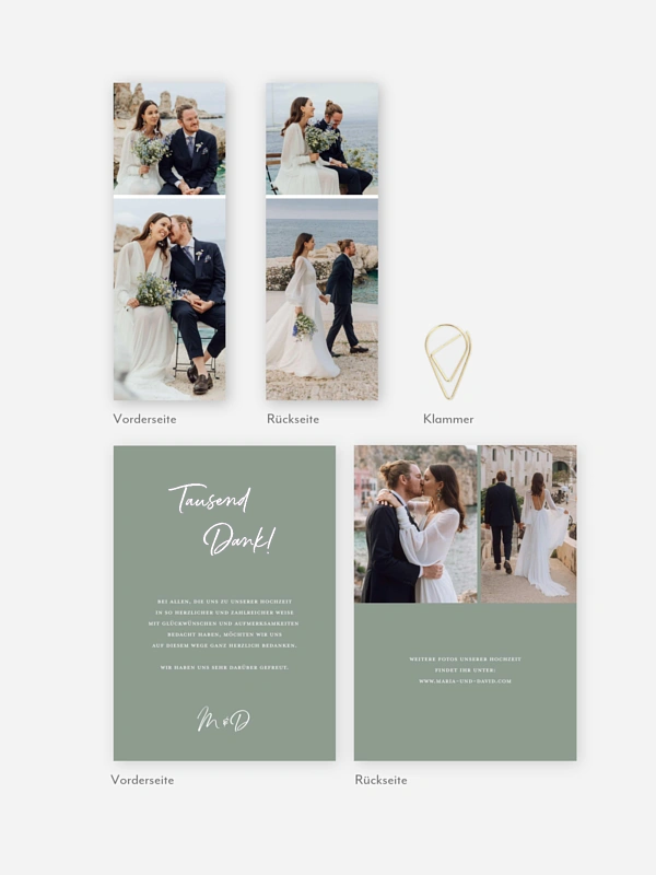 Dankeskarte Hochzeit Delightful