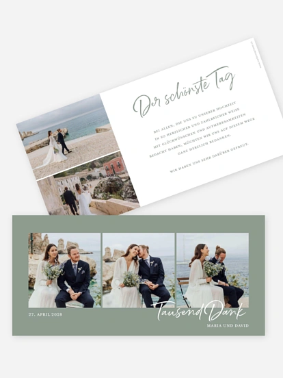 Dankeskarte Hochzeit Delightful