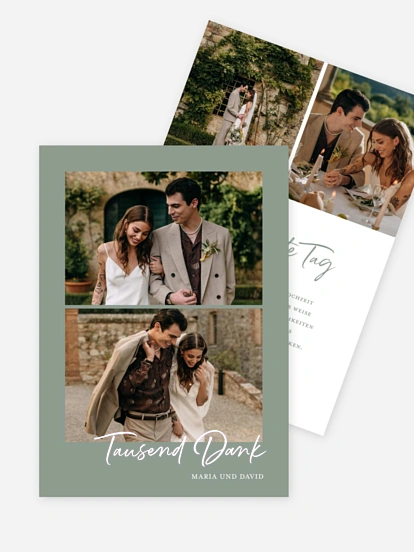 Dankeskarte Hochzeit Delightful