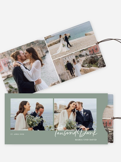Dankeskarte Hochzeit Delightful