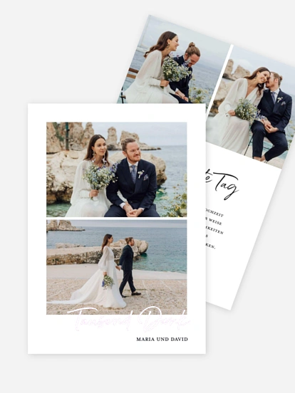 Dankeskarte Hochzeit Delightful