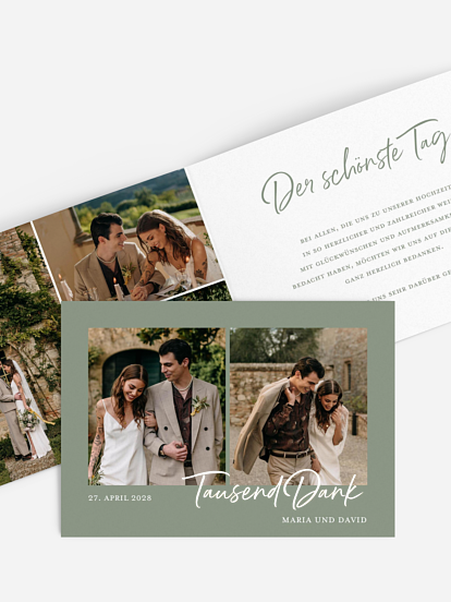 Dankeskarte Hochzeit Delightful