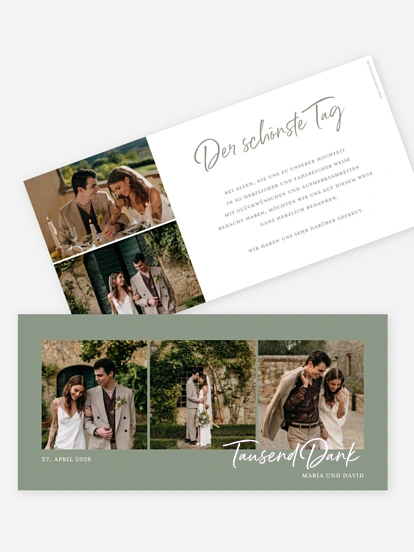 Dankeskarte Hochzeit Delightful