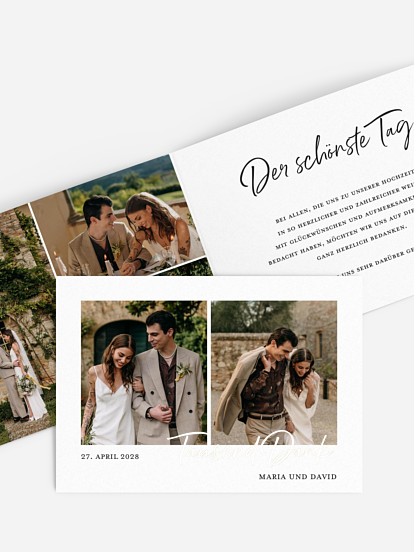Dankeskarte Hochzeit Delightful