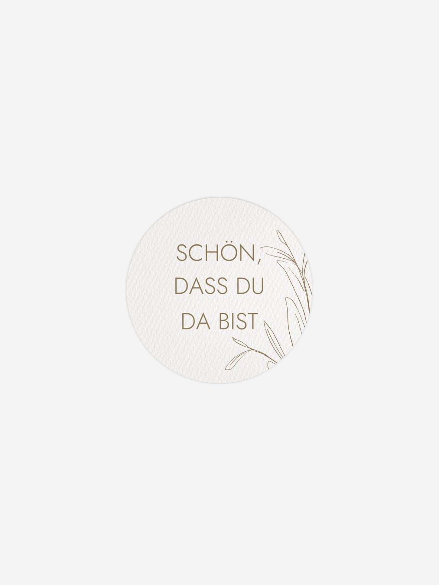 Geschenkaufkleber Hochzeit Golden Olive