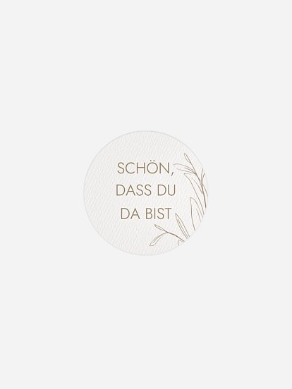 Geschenkaufkleber Hochzeit Golden Olive