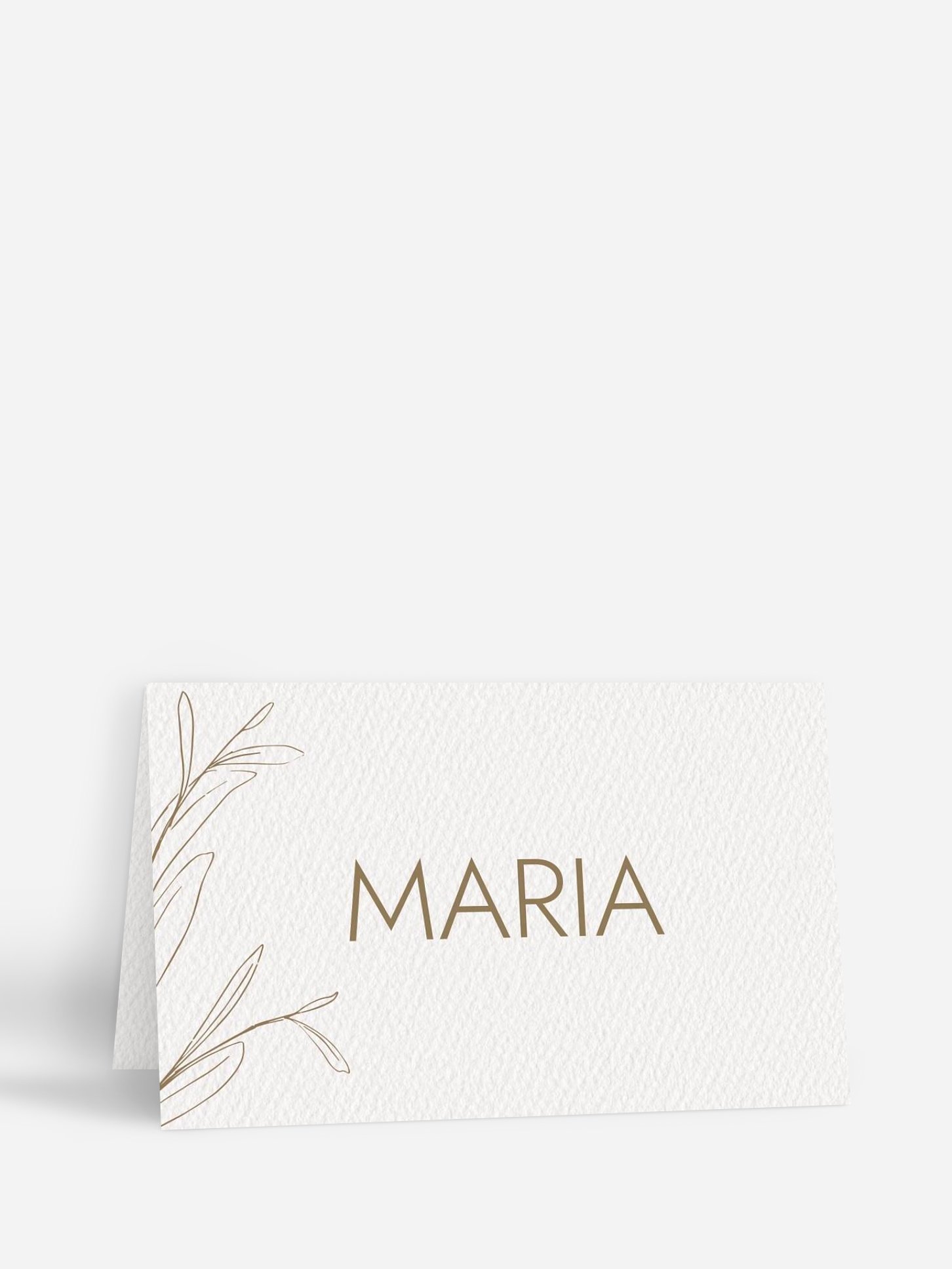 Tischkarte Hochzeit Golden Olive