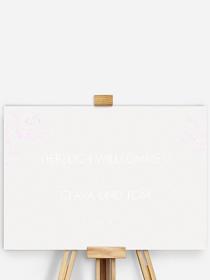 Willkommensschild Golden Olive