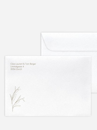 Briefumschlag mit Motiv Golden Olive