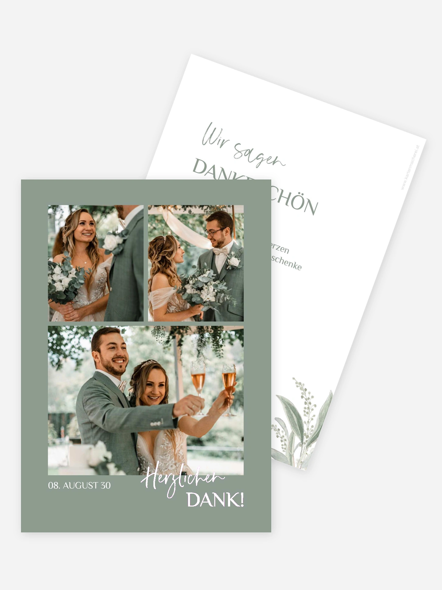 Dankeskarte Hochzeit Lots of Love
