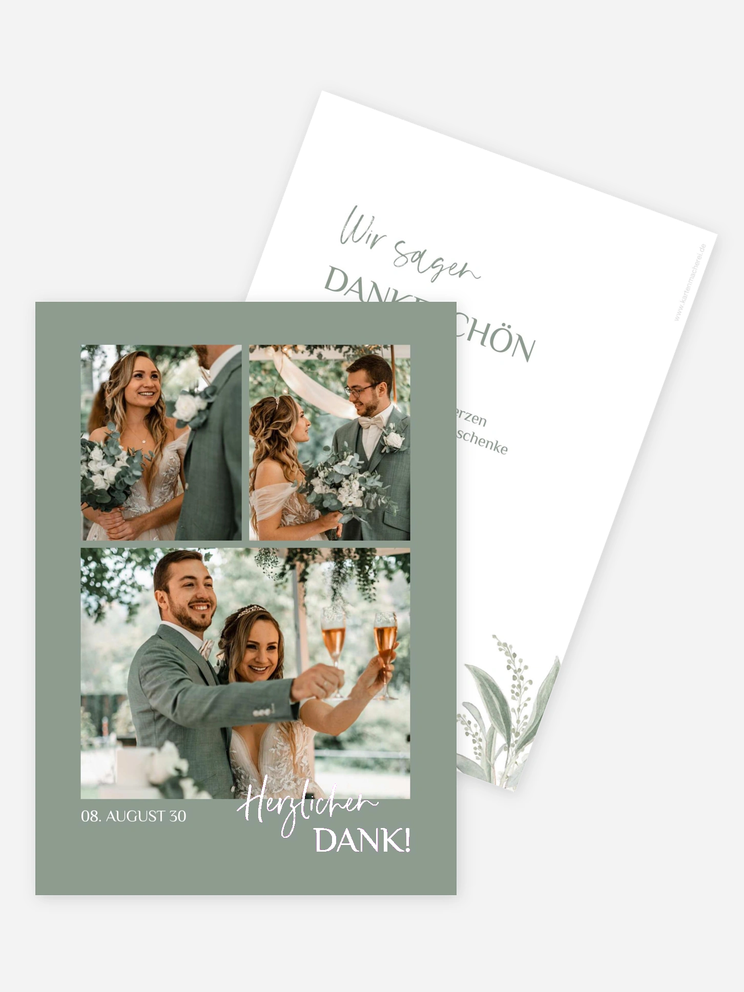 Dankeskarte Hochzeit Lots of Love
