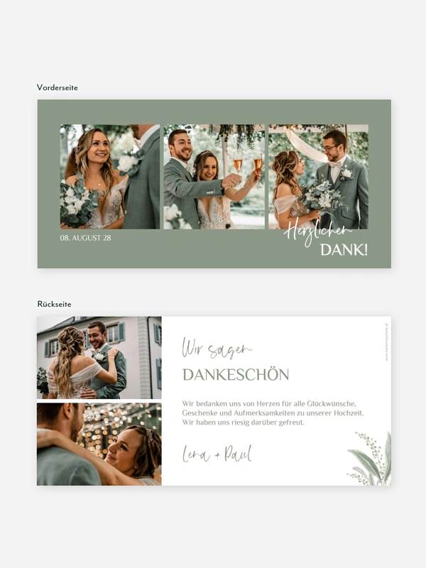 Dankeskarte Hochzeit Lots of Love