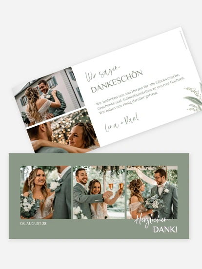 Dankeskarte Hochzeit Lots of Love