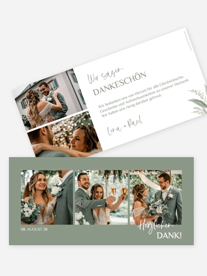 Dankeskarte Hochzeit Lots of Love