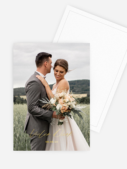 Dankeskarte Hochzeit Manuskript