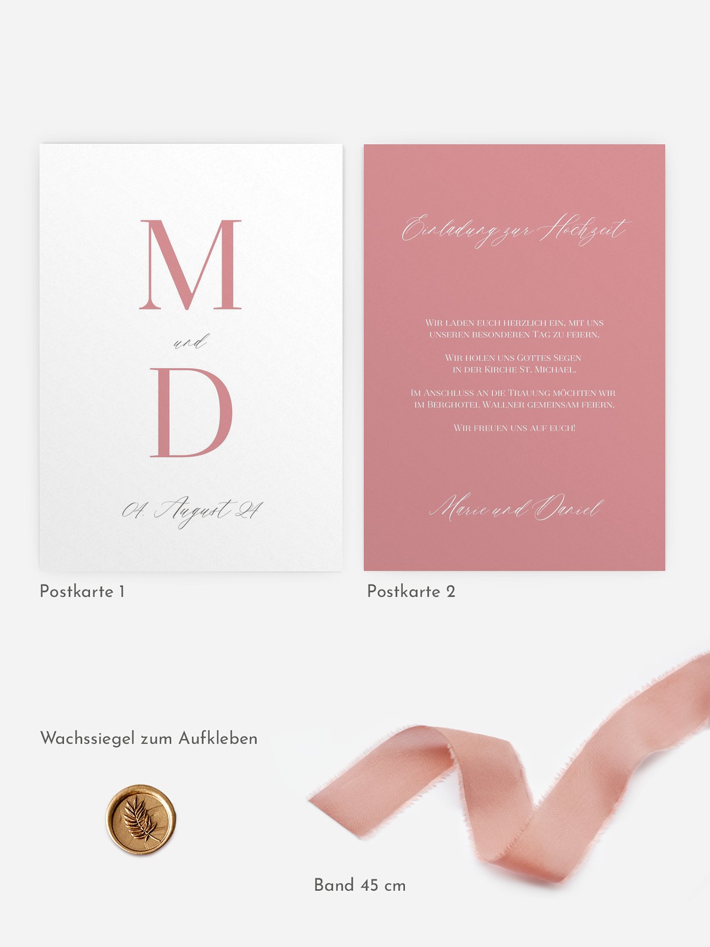 Hochzeitseinladung Graceful Love