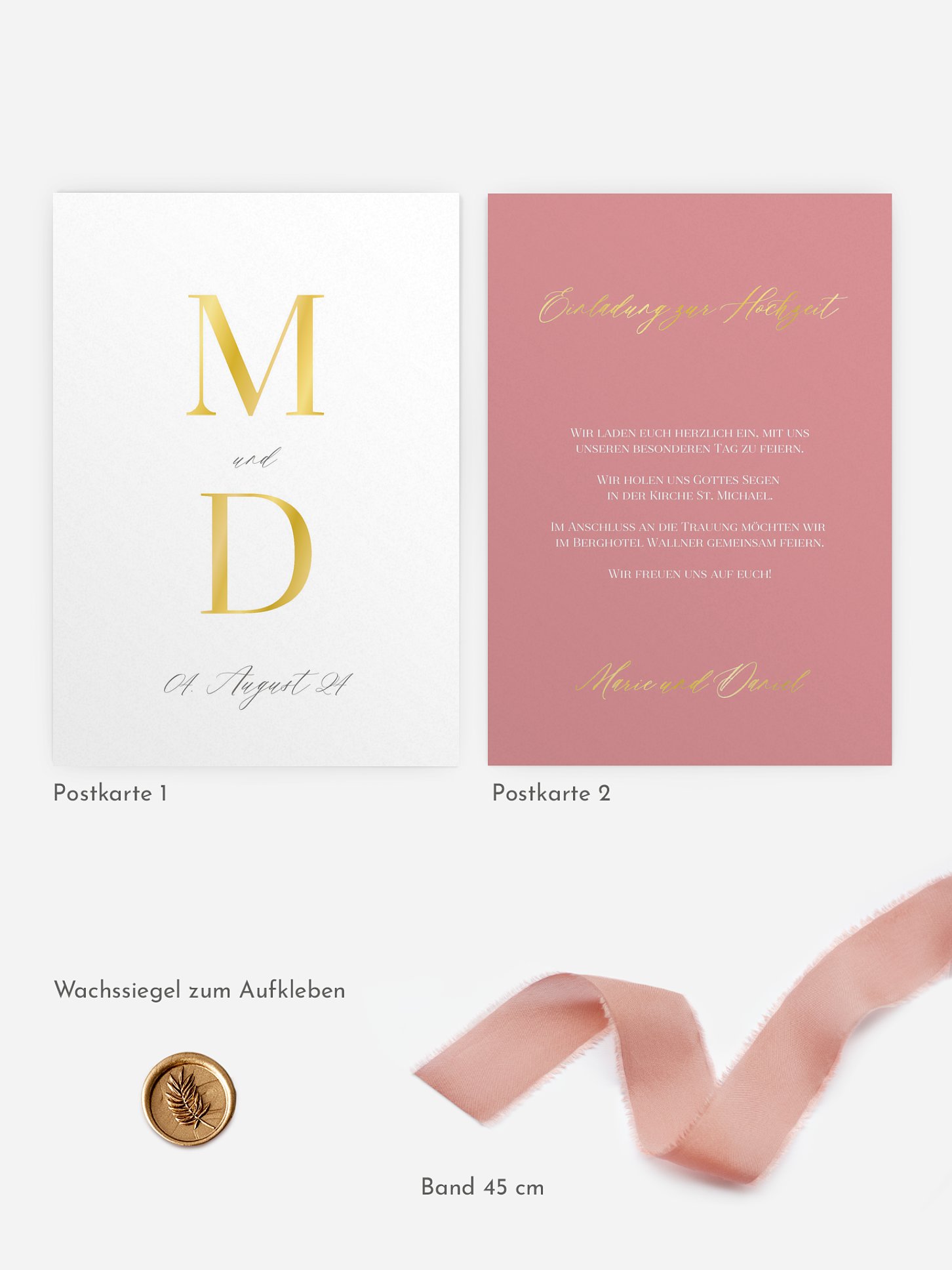 Hochzeitseinladung Graceful Love