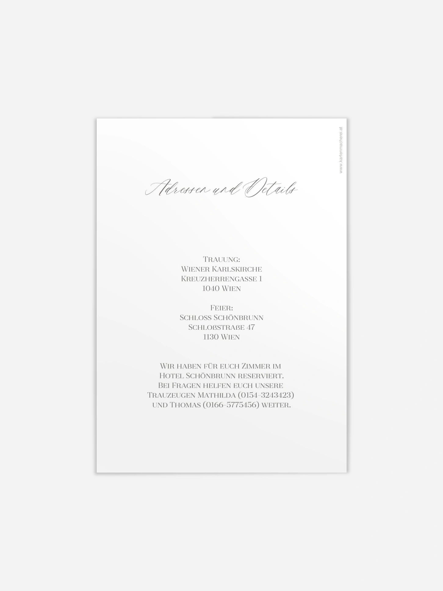 Hochzeitseinladung Graceful Love