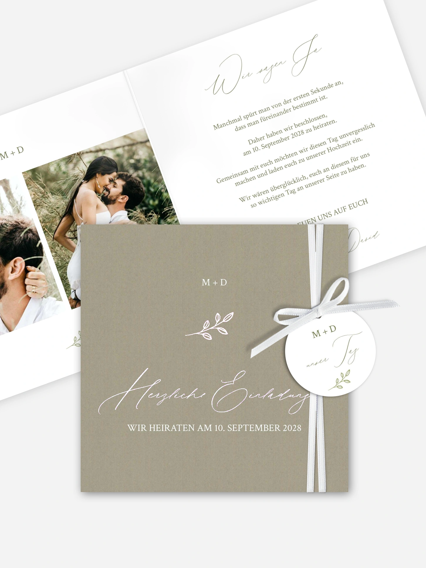 Hochzeitseinladung Golden Branch