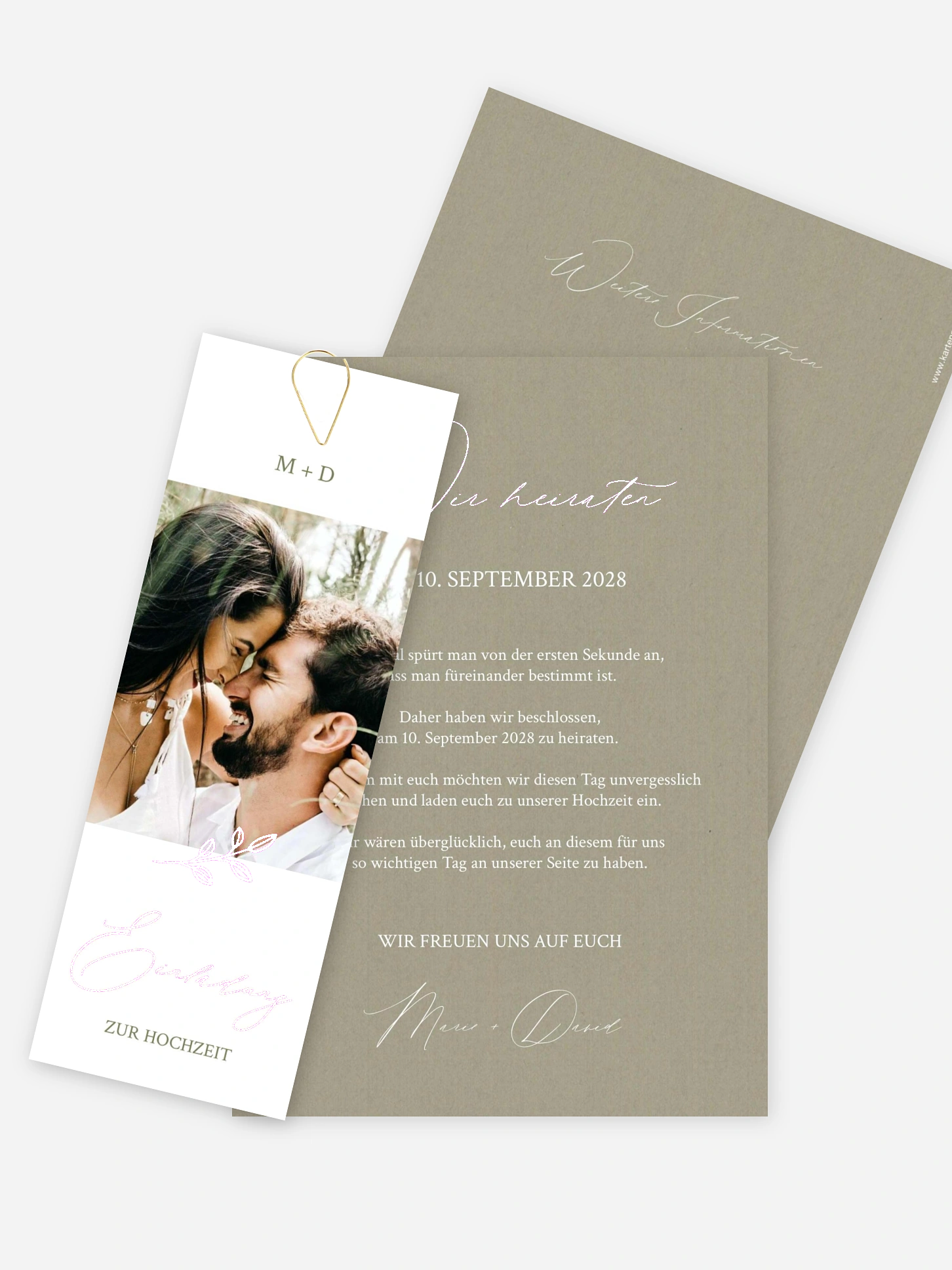 Hochzeitseinladung Golden Branch