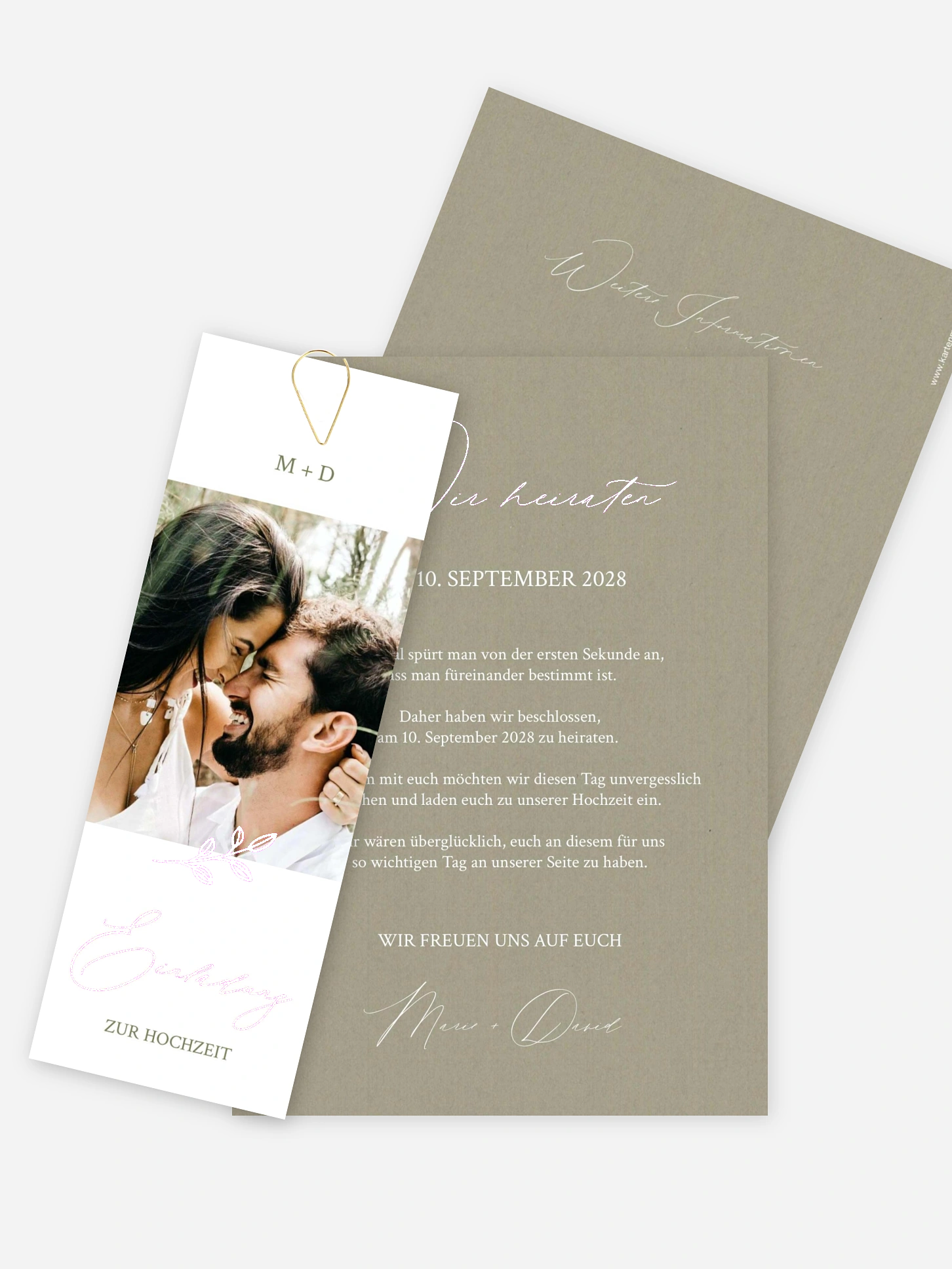 Hochzeitseinladung Golden Branch