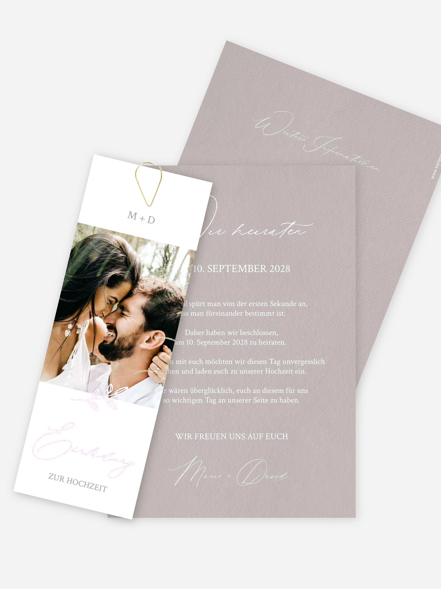 Hochzeitseinladung Golden Branch