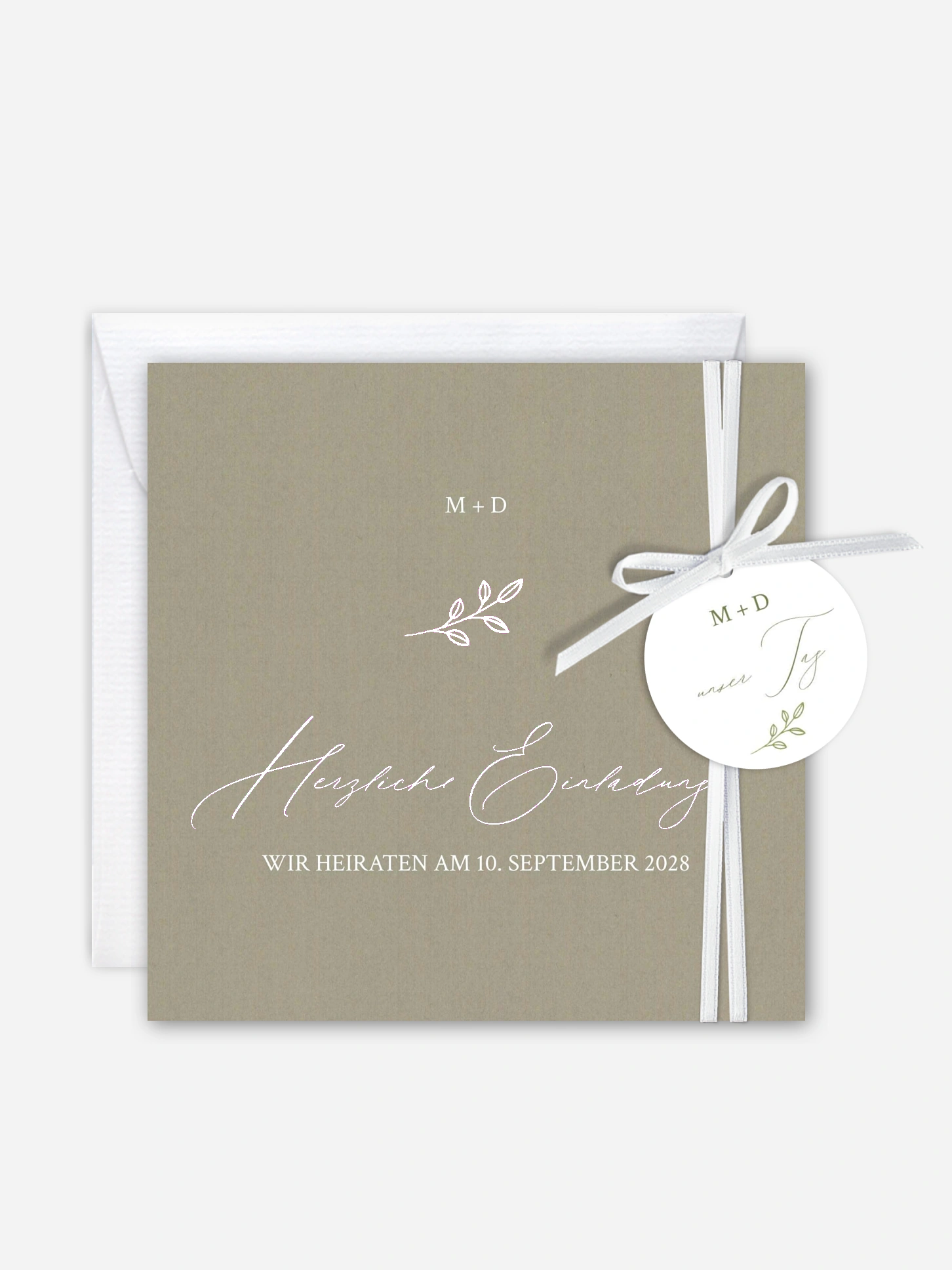 Hochzeitseinladung Golden Branch