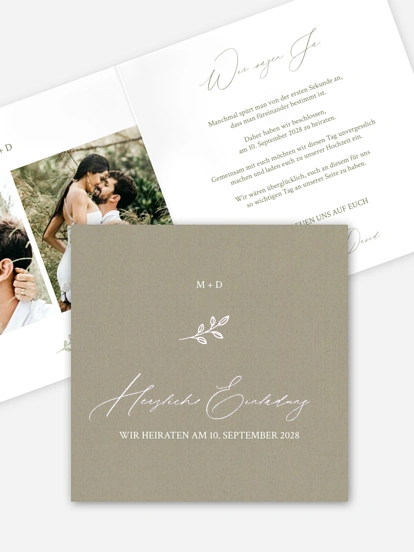 Hochzeitseinladung Golden Branch