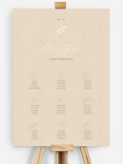 Sitzplan Plakat Golden Branch