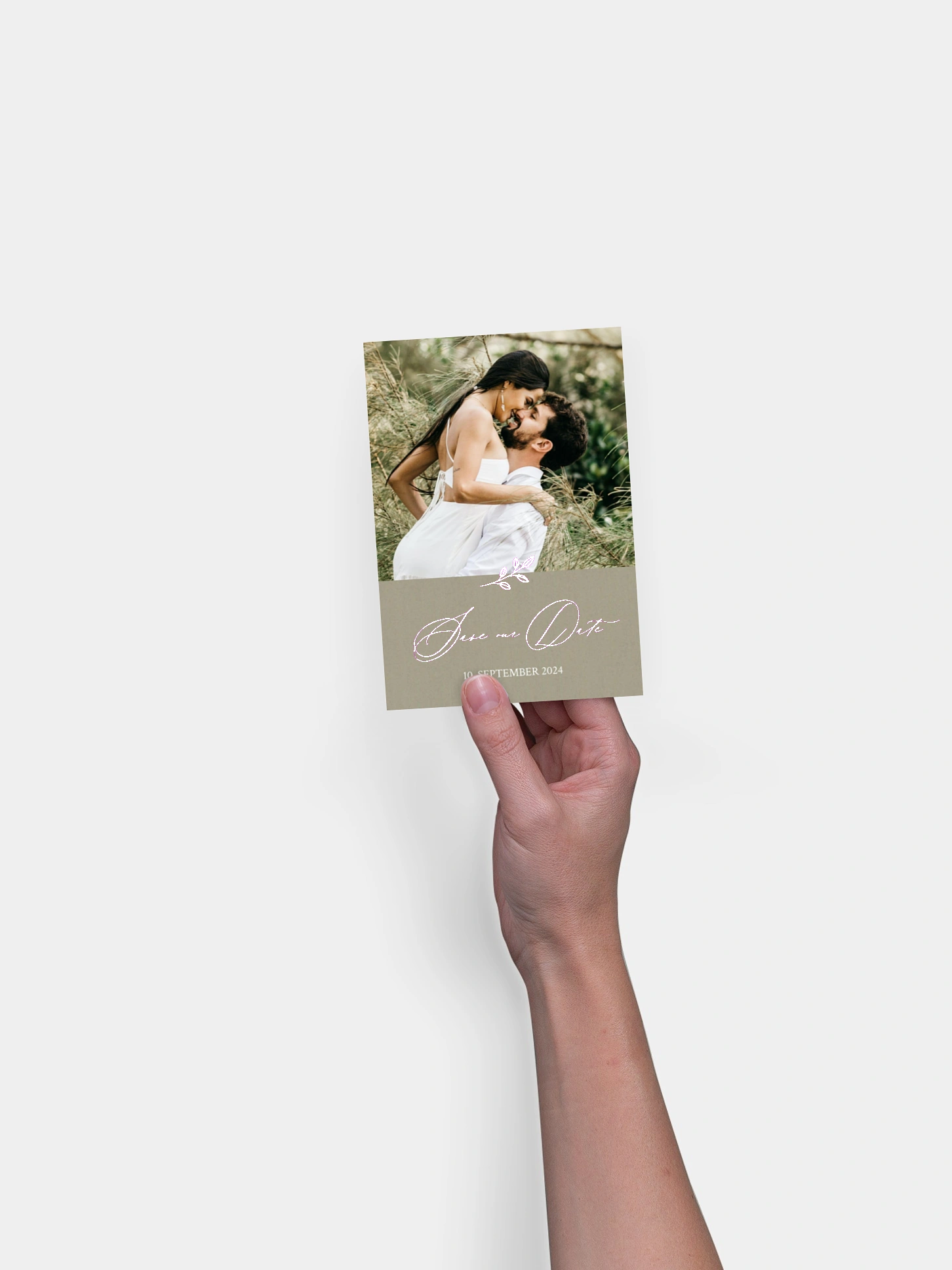 Save-the-Date Karte Golden Branch