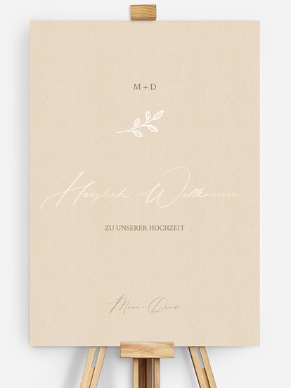 Willkommensschild Golden Branch